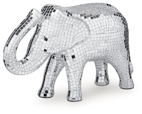 Hallmont sculpture side view highlighting mosaic glass detail