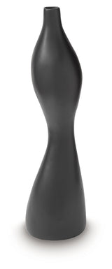 Judsen Black Vase side angle showing silhouette