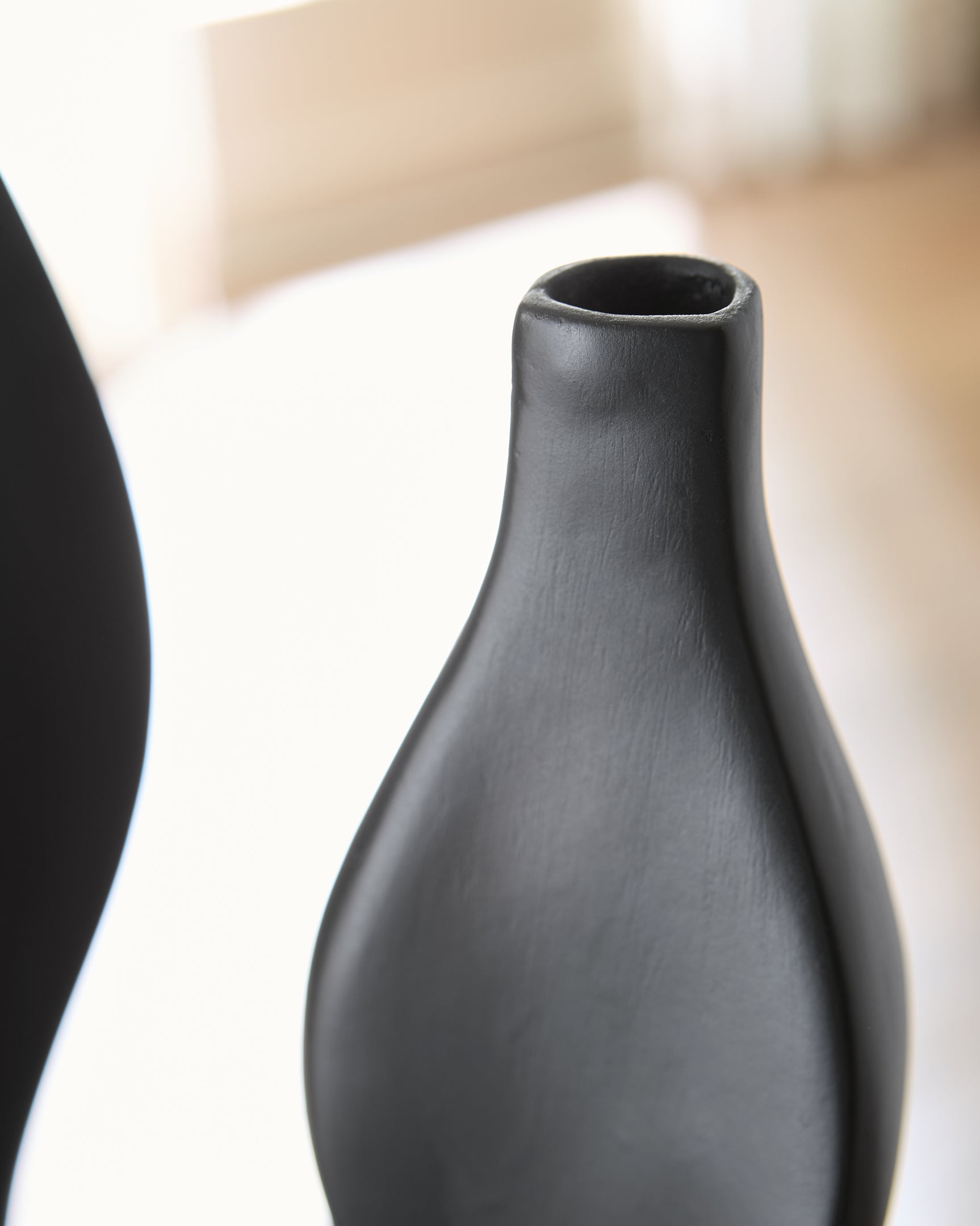 Detail shot of vase surface