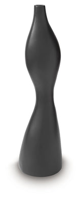 Additional angle of Judsen Black Vase