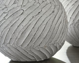 Close-up of distressed white finish on Shelvie Vase