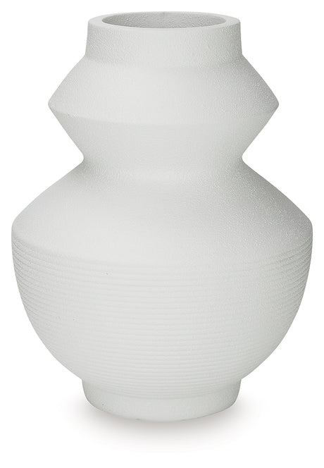 Naveen Vase displayed with dried florals
