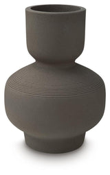 Dalsen Brown Vase side angle highlighting curvature