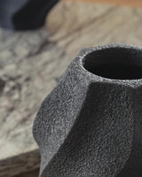 Judworth Matte Black Vase detail view