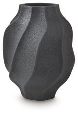 Judworth Matte Black Vase ambient room setting