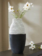 Girtha Vase styled with faux florals
