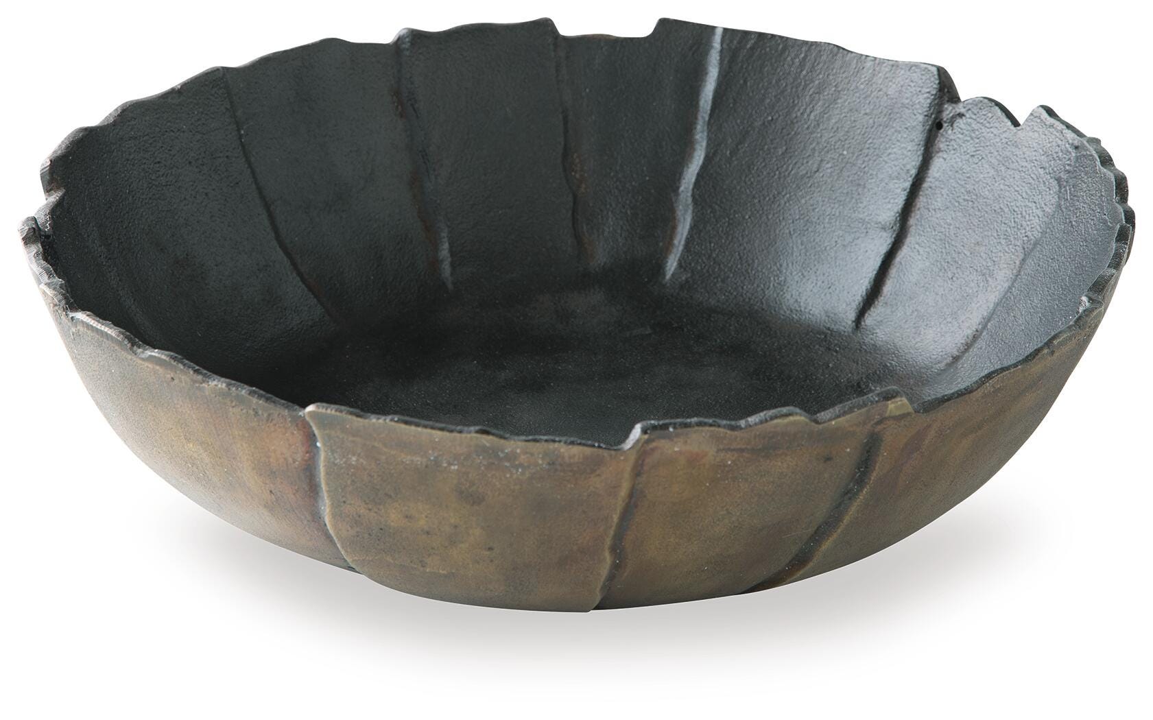 Aidman Black/Antique Gold Finish Bowl view 2