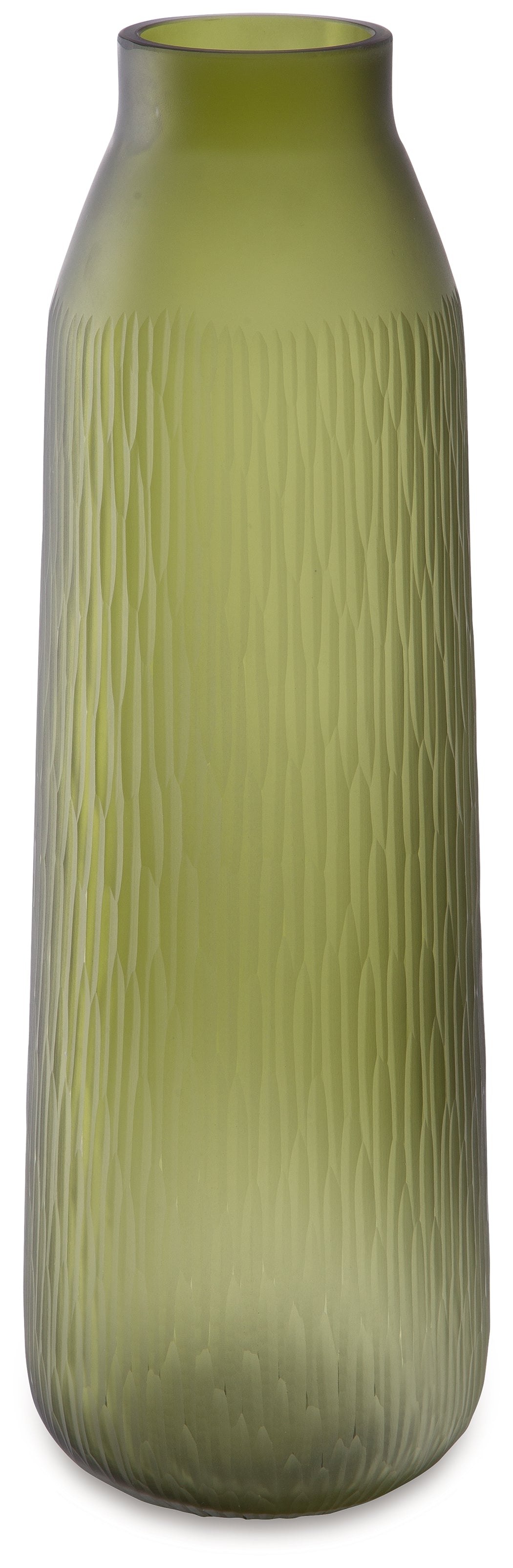 Scottyard Olive Green Vase close-up detail