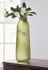 Scottyard Olive Green Vase side profile