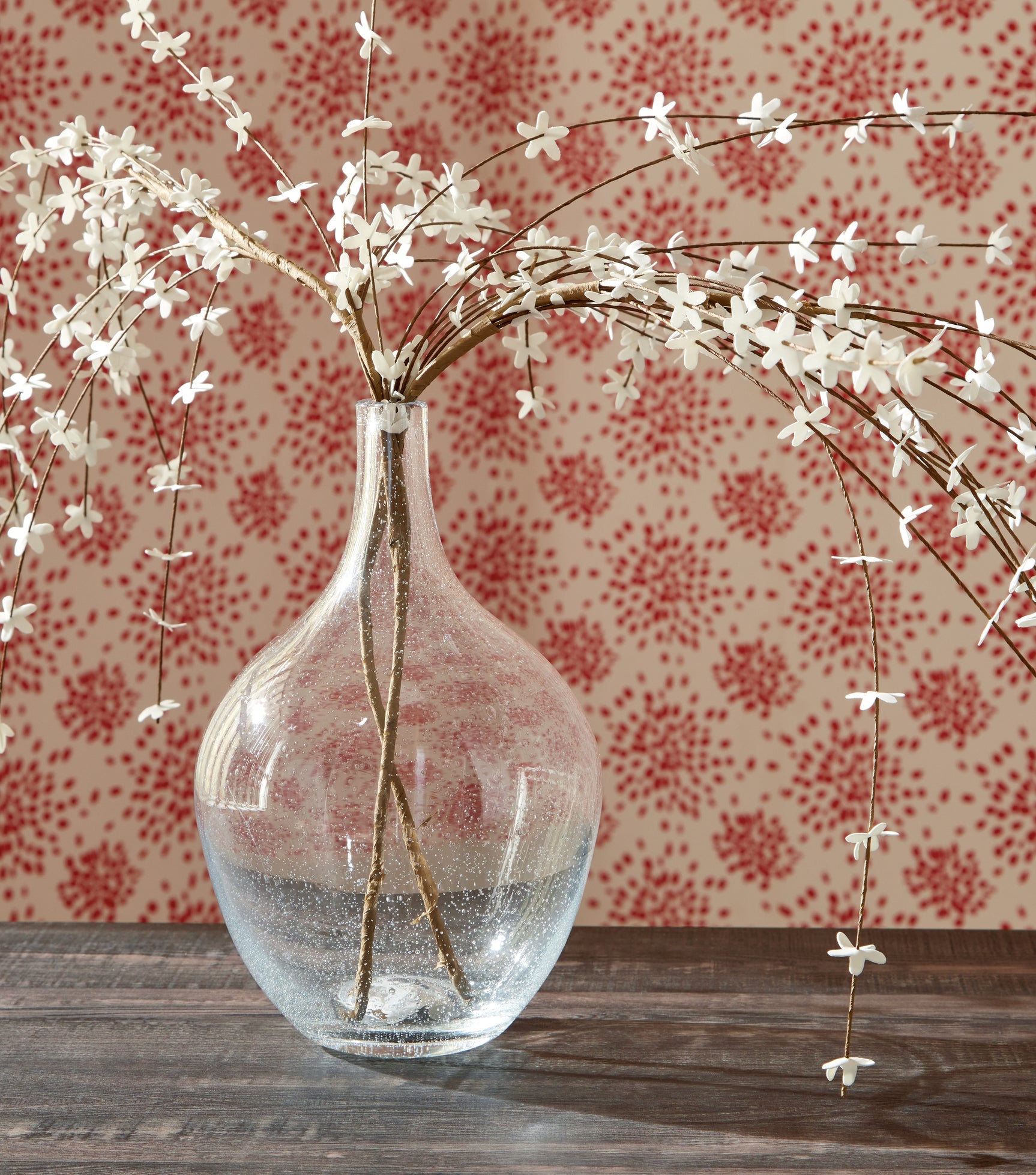 Kurthorne vase styled with florals on tabletop