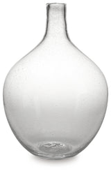 Kurthorne glass vase side angle showing texture