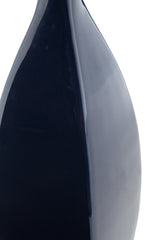Abtinson navy vase display on shelf