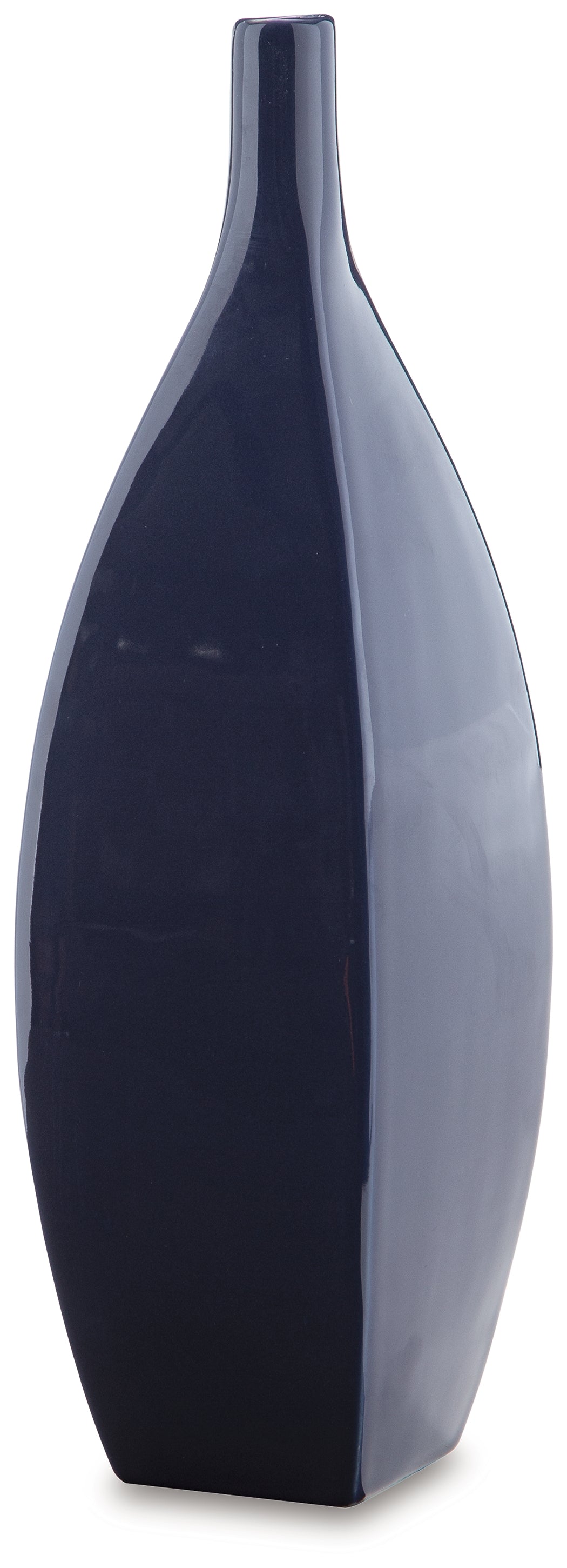 Top view of Abtinson navy ceramic vase