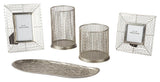 Dympna Silver Finish Accessory Set (Set Of 5) - Ella Furniture