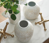 Vinburn White/Gold Finish Accessory Set (Set of 5)