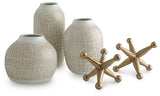 Vinburn White/Gold Finish Accessory Set (Set of 5)
