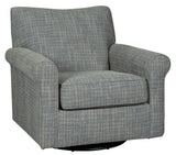 Renley Ash Swivel Glider Accent Chair side view