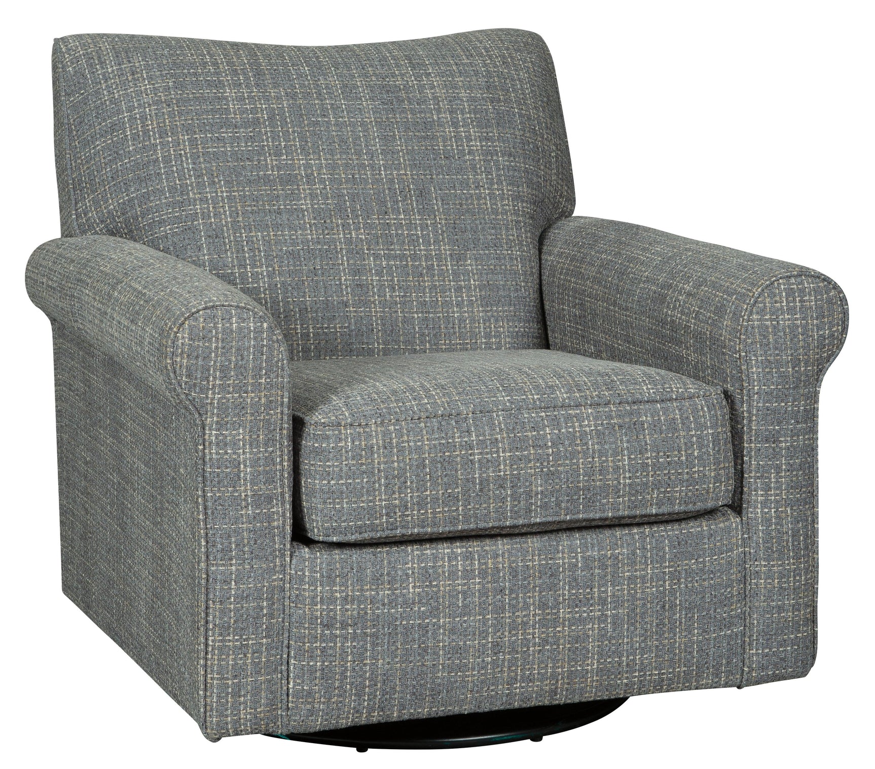 Renley Ash Swivel Glider Accent Chair side view
