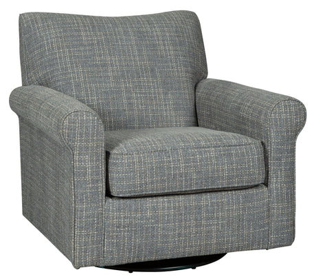 Renley Ash Swivel Glider Accent Chair side view