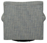 Renley Ash Swivel Glider Accent Chair back view