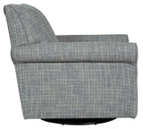 Renley Ash Swivel Glider Accent Chair side swivel view