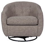 Upshur Taupe Accent Chair head-on view
