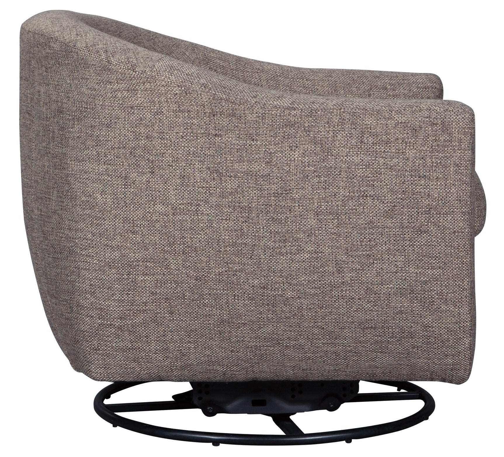 Upshur Taupe Accent Chair side gliding view
