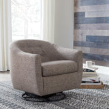 Upshur Taupe Accent Chair front full view