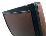 Close-up of faux leather upholstery on Sidewinder Chair