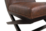 Sidewinder Brown Chair scissor base detail
