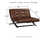 Sidewinder Accent Chair dimensions diagram