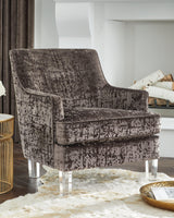 Gloriann Charcoal Accent Chair - Ella Furniture