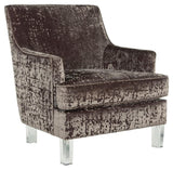 Gloriann Charcoal Accent Chair - Ella Furniture