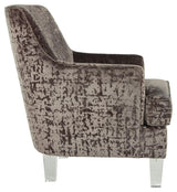 Gloriann Charcoal Accent Chair - Ella Furniture