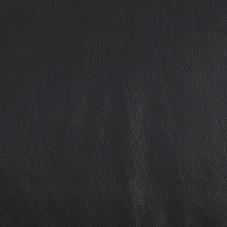 Puckman Black Leather Accent Chair black leather swatch