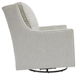 Kambria Frost Accent Chair metal swivel glider base detail