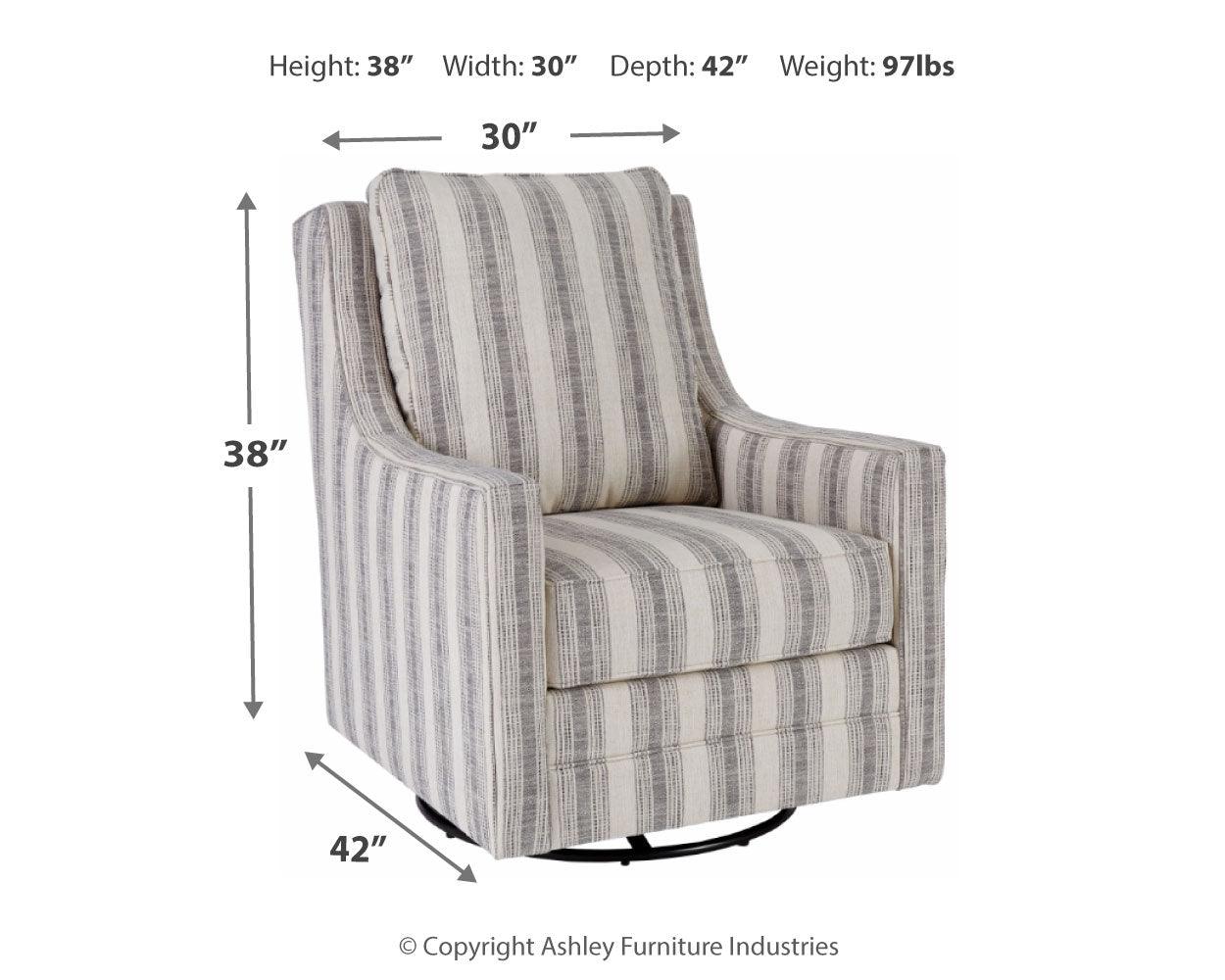 Kambria Accent Chair dimension diagram