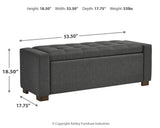 Cortwell Storage Bench dimension diagram