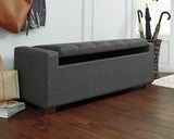 Storage compartment inside Cortwell Bench