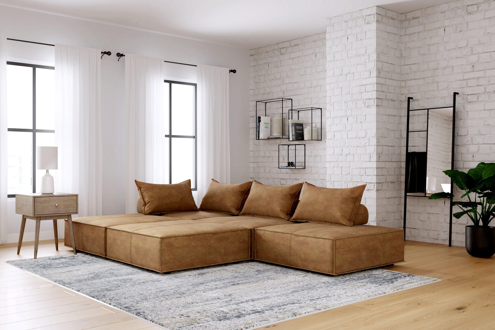 Bales Taupe Accent Chair - Ella Furniture