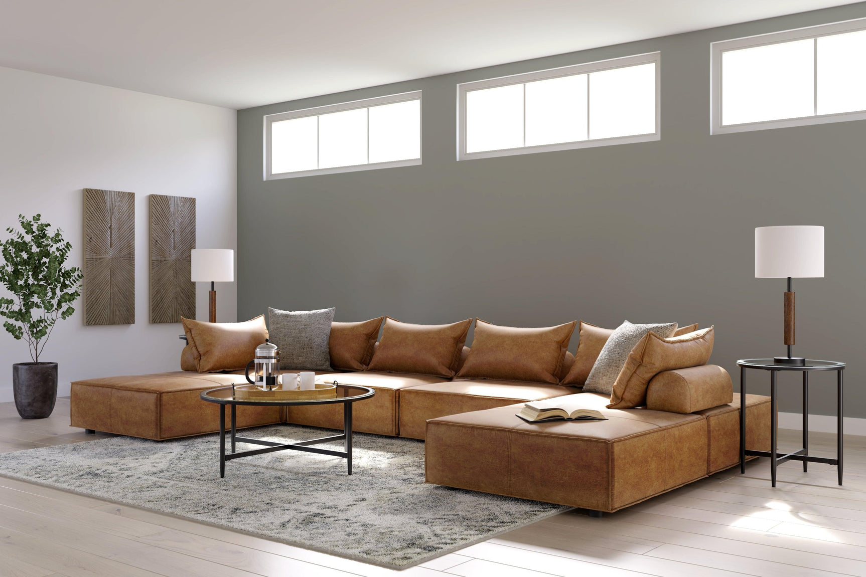 Bales Taupe Accent Chair - Ella Furniture