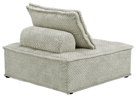 Alternate side view of Bales Taupe seating