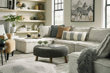 Bales Taupe Accent Chair - Ella Furniture