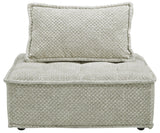 Front side view of Bales Taupe 8-Piece Modular Seating