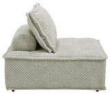 side view of Bales Taupe 2-Piece Modular Seating furniture