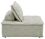 Fabric texture detail on Bales Taupe Sectional
