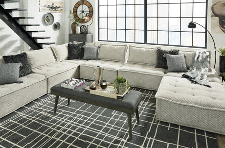 Bales chair angled with coffee table