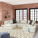 Another front angle of Bales Taupe modular sectional