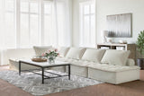 Side detail of modular seating arrangement