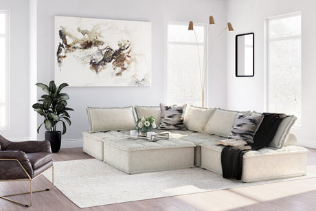 Alternate angle showing taupe modular pieces